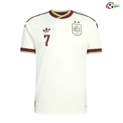 Camisa Reserva OHH FERRAN 7 España Copa do Mundo 2026 Branco Duas Estrelas