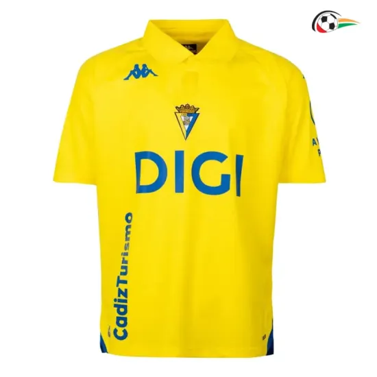 Camisa Titular Cadiz 2026/2027 Amarelo com Patch da La Liga