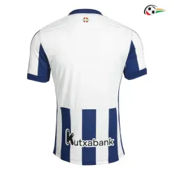 Camisa Titular Real Sociedad 2026/2027 Azul/Branco com Patch da La Liga