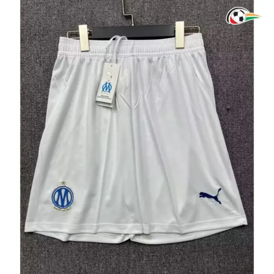 Shorts de Futebol Titular Olympique Marsella 2026/2027 Branco