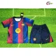 Camisa Titular Infantil Barcelona 2026/2027 Vermelho/Azul