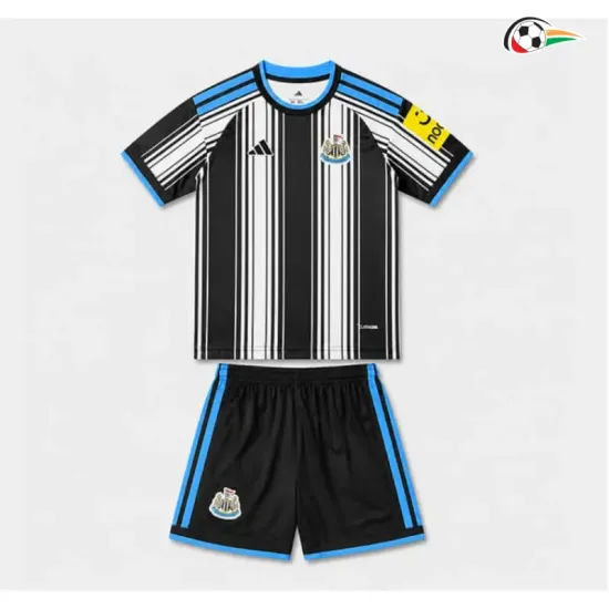 Camisa Titular Infantil Newcastle United 2026/2027 Preto/Branco