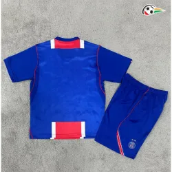 Camisa Titular Infantil PSG 2026/2027 Azul/Vermelho com Duas Estrelas
