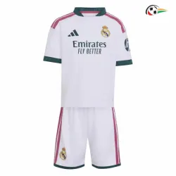 Camisa Titular Infantil Real Madrid 2026/2027 Branco com Patch HP