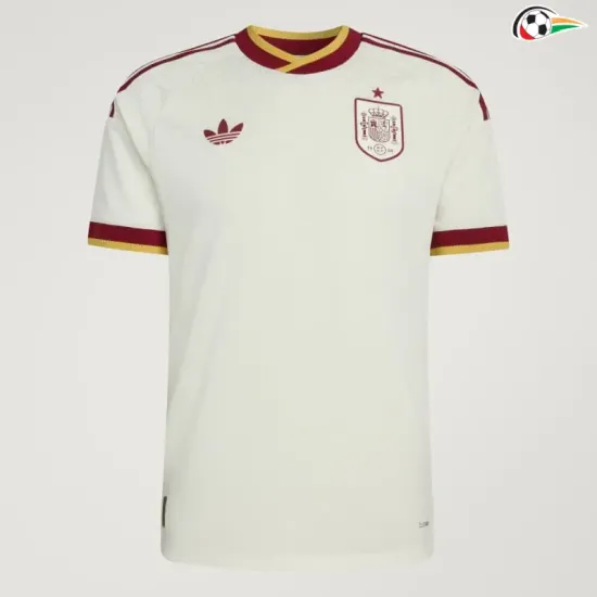 Camisa Reserva España Copa do Mundo 2026 Branco Edição Campeões