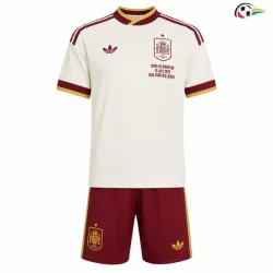 Camisa Reserva Infantil España Copa do Mundo 2026 Branco Edição Final