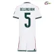 Camisa Titular Infantil BELLINGHAM 5 Real Madrid 2026/2027 Branco com Patch HP