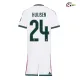 Camisa Titular Infantil HUIJSEN 24 Real Madrid 2026/2027 Branco com Patch HP