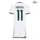 Camisa Titular Infantil RODRYGO 11 Real Madrid 2026/2027 Branco com Patch HP