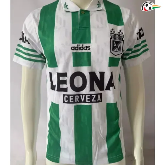 Camisa Retrô Titular Versão Jogador Atlético Nacional 1996/1997 Verde/Branco