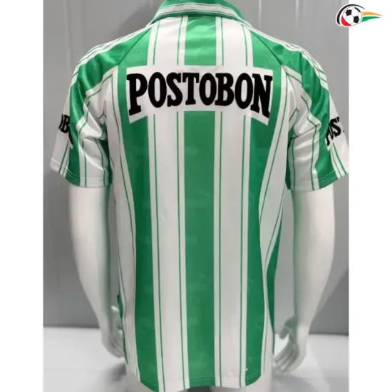 Camisa Retrô Titular Versão Jogador Atlético Nacional 1998/1999 Verde/Branco