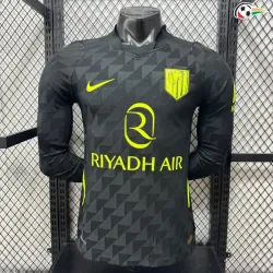 Camisa Reserva Versão Jogador Atlético de Madrid 2026/2027 Preto Manga Longa