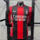 Camisa Titular Versão Jogador AC Milan 2026/2027 Vermelho/Preto Manga Longa