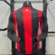 Camisa Titular Versão Jogador AC Milan 2026/2027 Vermelho/Preto Manga Longa