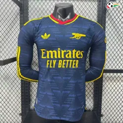 Camisa Reserva Versão Jogador Arsenal 2026/2027 Azul Marinho Manga Longa