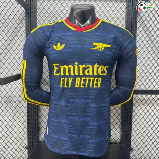 Camisa Reserva Versão Jogador Arsenal 2026/2027 Azul Marinho Manga Longa