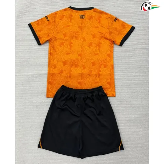 Camisa Titular Infantil Wolverhampton Wanderers 2026/2027 Amarelo