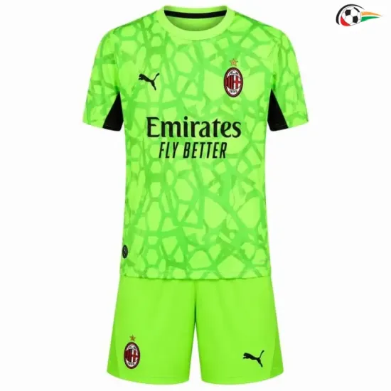 Camisa de Goleiro Alternativa Infantil AC Milan 2026/2027 Verde