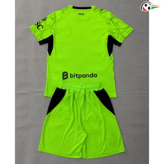 Camisa de Goleiro Alternativa Infantil AC Milan 2026/2027 Verde