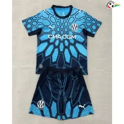 Camisa de Goleiro Infantil Olympique Marsella 2026/2027 Azul