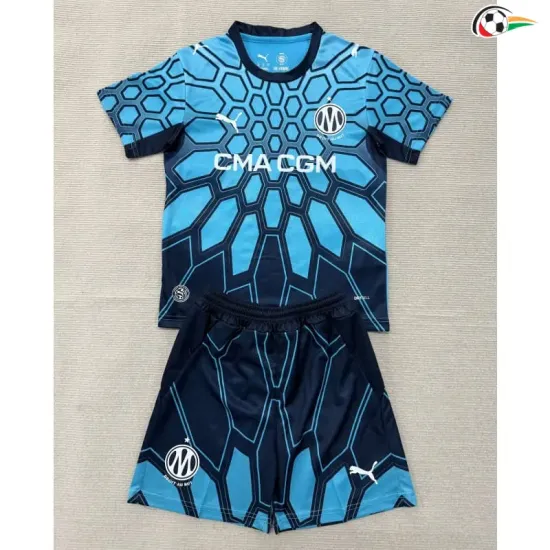 Camisa de Goleiro Infantil Olympique Marsella 2026/2027 Azul