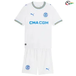 Camisa Titular Infantil Olympique Marsella 2026/2027 Branco