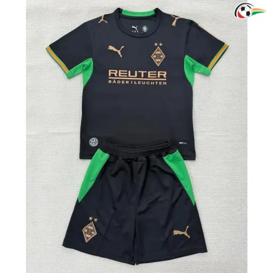 Camisa Reserva Infantil Borussia Mönchengladbach 2026/2027 Preto