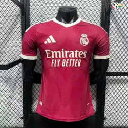 Camisa Versão Jogador Real Madrid 2026/2027 Vermelho com Patch HP