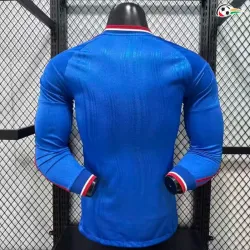 Camisa Reserva Versão Jogador Manchester United 2026/2027 Azul Manga Longa