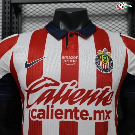 Camisa Titular Versão Jogador Chivas 2026/2027 Vermelho/Branco