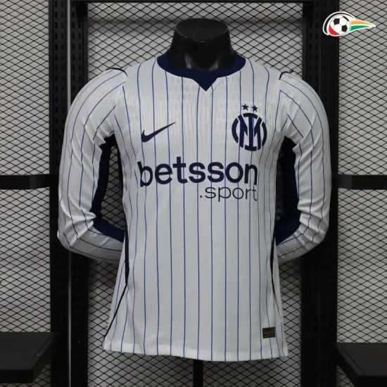 Camisa Reserva Versão Jogador Inter de Milan 2026/2027 Branco Manga Longa