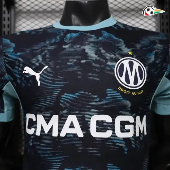 Camisa Reserva Versão Jogador Olympique Marsella 2026/2027 Azul Marinho