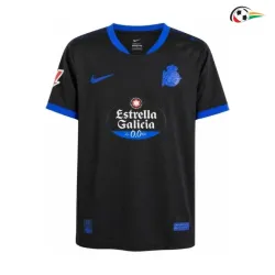 Camisa Reserva Deportivo de La Coruña 2026/2027 Preto com Patch da La Liga