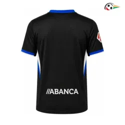 Camisa Reserva Deportivo de La Coruña 2026/2027 Preto com Patch da La Liga