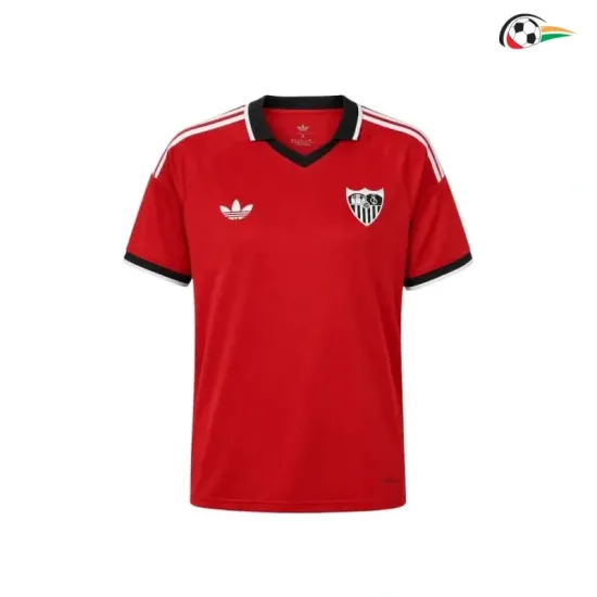 Camisa Reserva Sevilla FC 2026/2027 Vermelho com Patch da La Liga