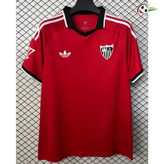 Camisa Reserva Sevilla FC 2026/2027 Vermelho com Patch da La Liga