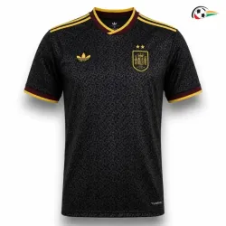 Camisa España Copa do Mundo 2026 Edição Especial Preto Duas Estrelas