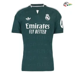 Camisa Reserva Real Madrid 2026/2027 Verde Escuro com Patch HP