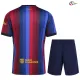 Camisa Titular Infantil Barcelona 2026/2027 Vermelho/Azul