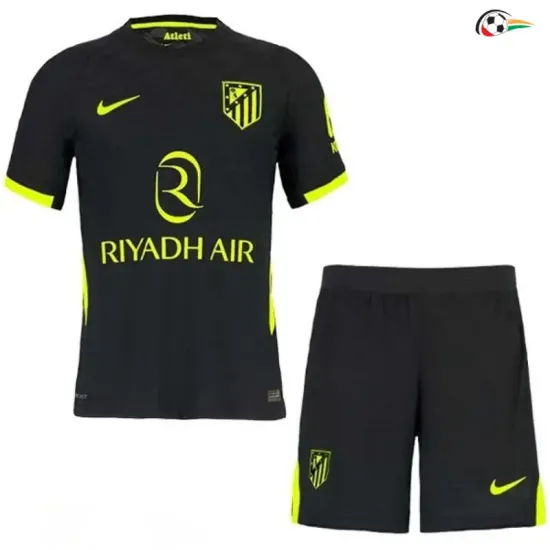 Camisa Reserva Infantil Atlético de Madrid 2026/2027 Preto