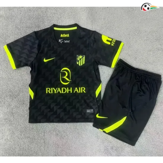 Camisa Reserva Infantil Atlético de Madrid 2026/2027 Preto