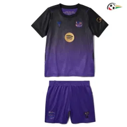 Camisa Reserva Infantil Barcelona 2026/2027 Preto/Roxo