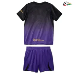 Camisa Reserva Infantil Barcelona 2026/2027 Preto/Roxo