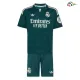 Camisa Reserva Infantil Real Madrid 2026/2027 Verde Escuro com Patch HP