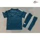 Camisa Reserva Infantil Real Madrid 2026/2027 Verde Escuro com Patch HP