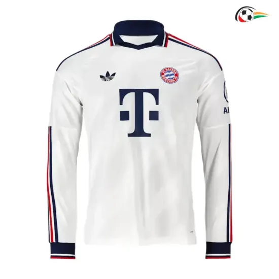 Camisa Reserva Bayern Múnich 2026/2027 Branco Manga Longa