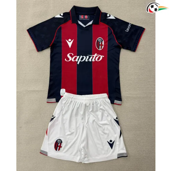 Camisa Titular Infantil Bologna 2026/2027 Vermelho/Azul