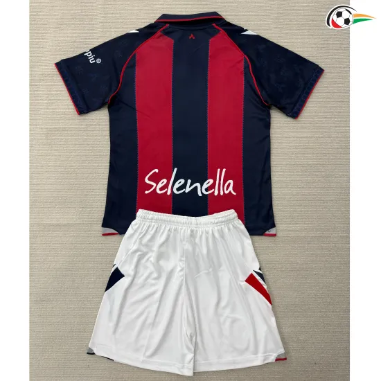 Camisa Titular Infantil Bologna 2026/2027 Vermelho/Azul