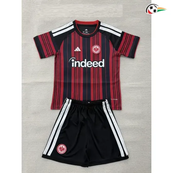 Camisa Titular Infantil Eintracht Fráncfort 2026/2027 Vermelho/Preto