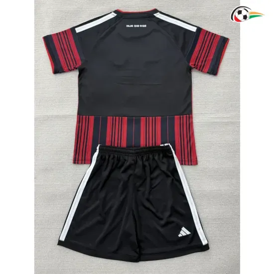 Camisa Titular Infantil Eintracht Fráncfort 2026/2027 Vermelho/Preto